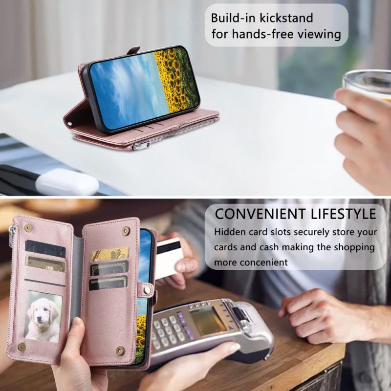 Folio Deksel Xiaomi Redmi Note 14 Pro 5g Lommebok Og Stropp