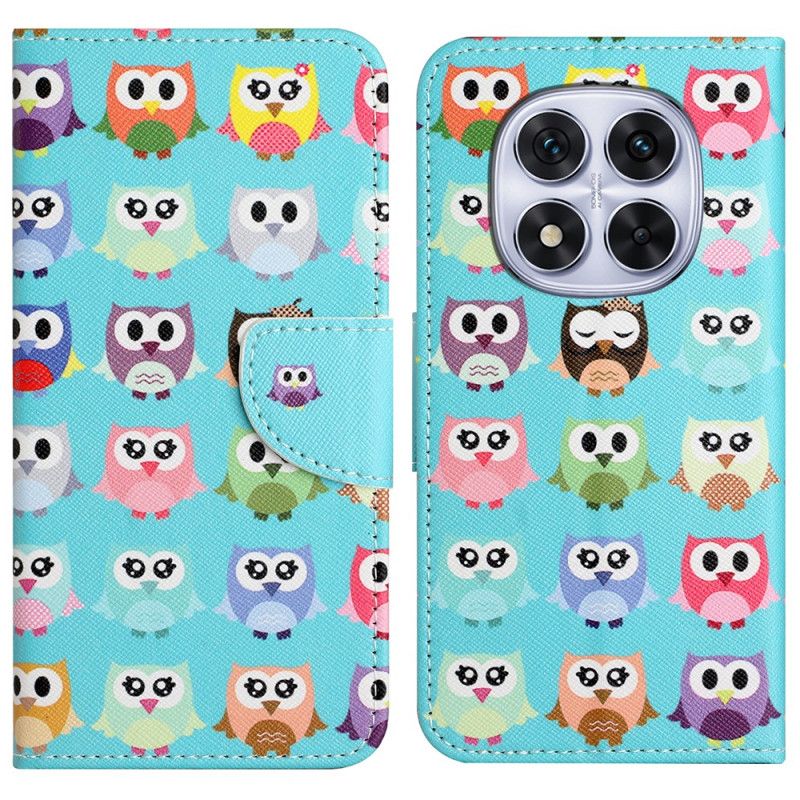 Folio Deksel Xiaomi Redmi Note 14 Pro 5g Uglestamme Beskyttelse Deksel