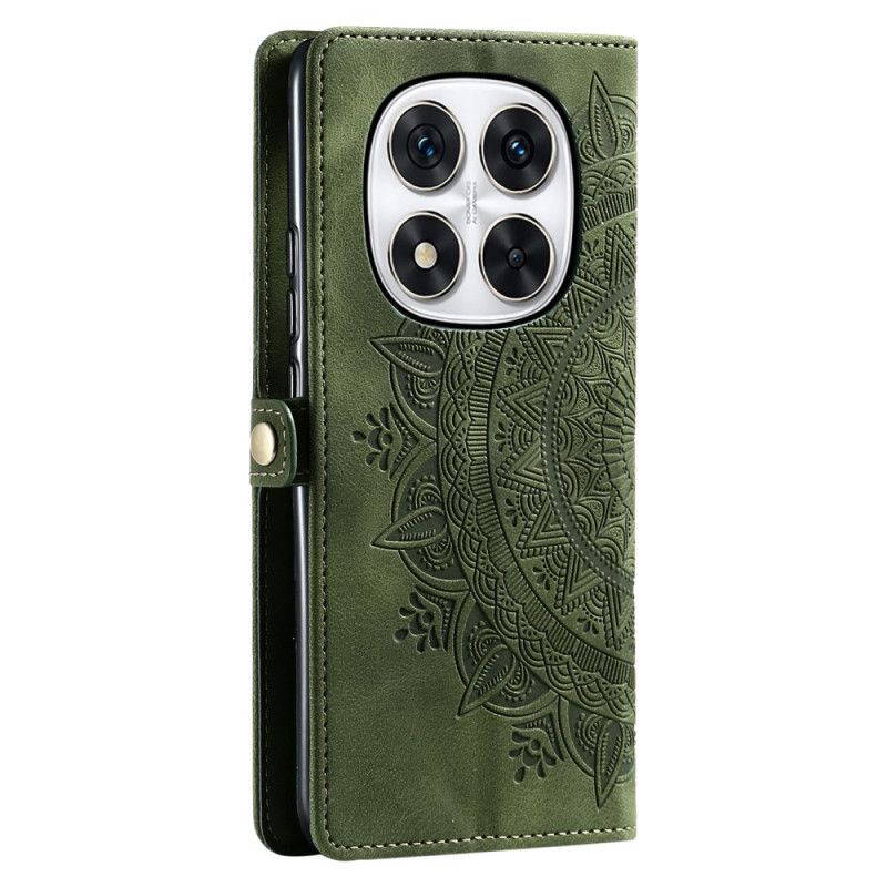 Lærdeksel Folio Deksel Xiaomi Redmi Note 14 Pro 5g Mandala Semsket Skinneffekt