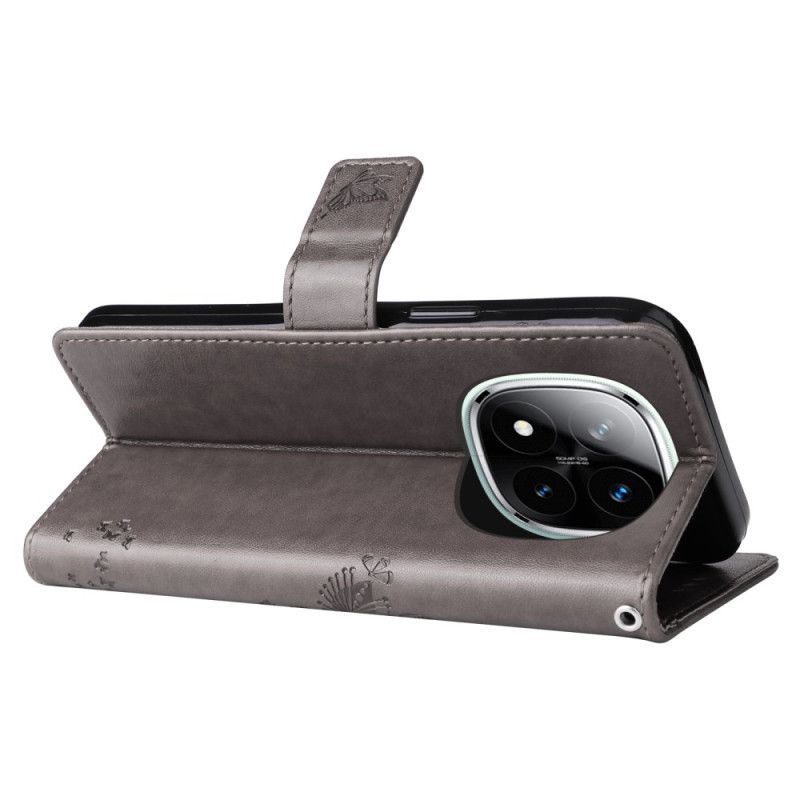 Lærdeksel Folio Deksel Xiaomi Redmi Note 14 Pro 5g Tre Og Katt