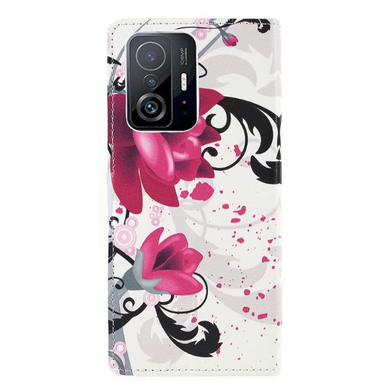 Lærdeksel Til Xiaomi 11T / 11T Pro Lotusblomster