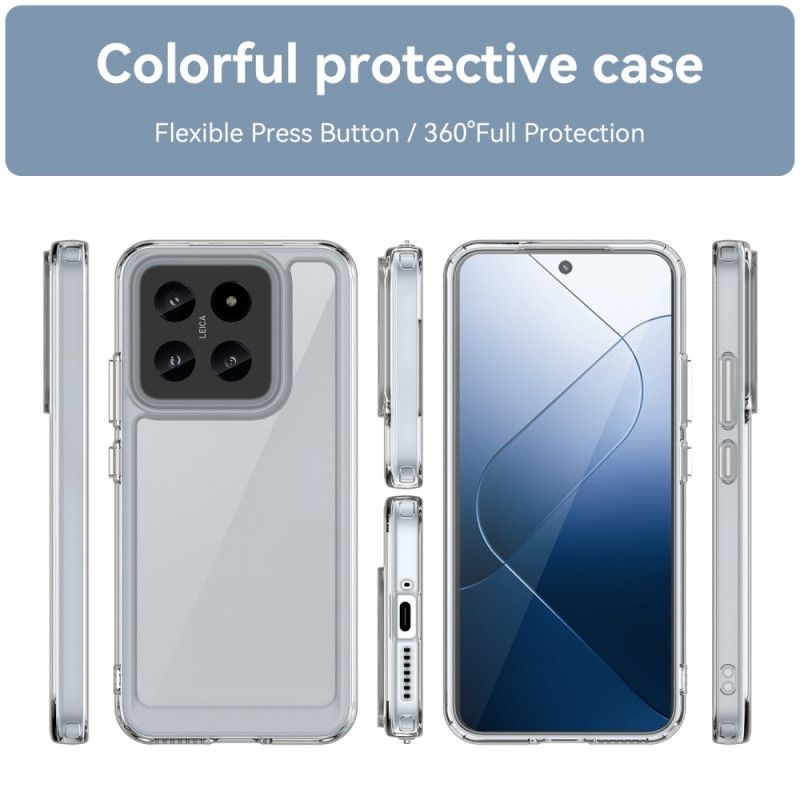 Deksel Xiaomi 14 Transparente Galvaniserte Knapper