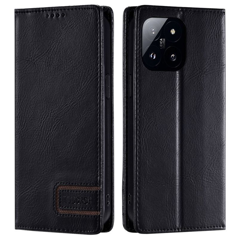 Folio Deksel Lær Xiaomi 14 Ttudrch