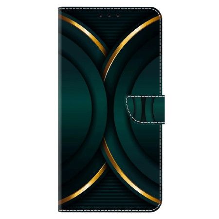 Folio Deksel Xiaomi 14 Gylden Omriss Beskyttelse Deksel