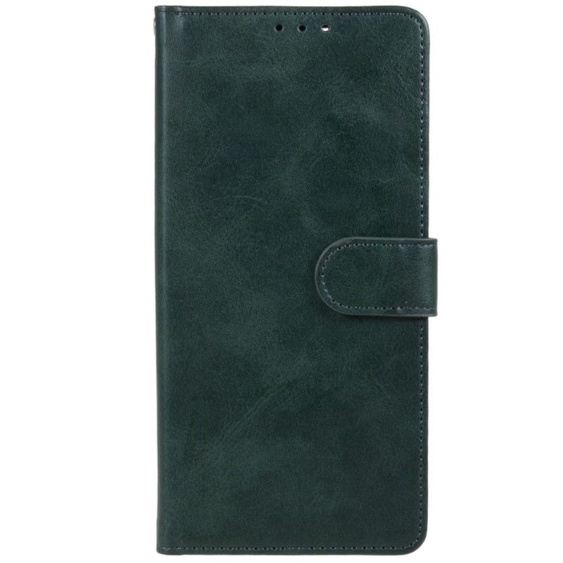 Lærdeksel Folio Deksel Xiaomi 14 Vanlig Skinneffekt Med Stropp
