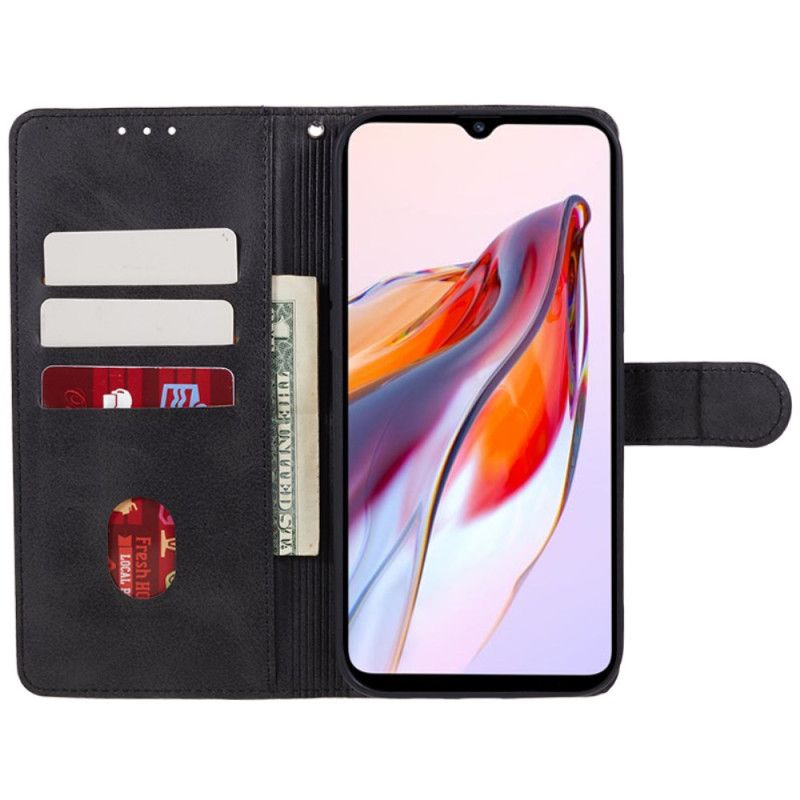Lærdeksel Folio Deksel Xiaomi 14 Vanlig Skinneffekt Med Stropp