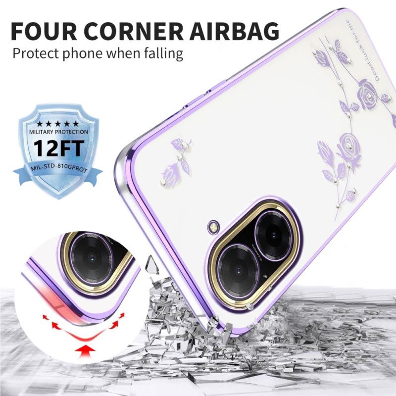 Deksel Poco C71 Mobildeksel Rhinestones