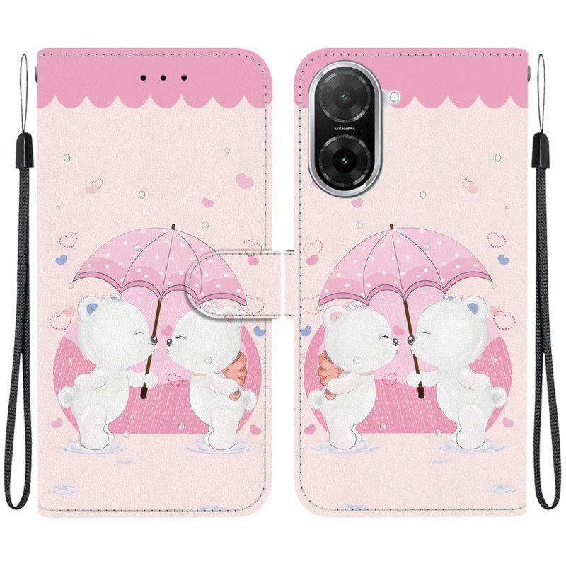 Folio Deksel Poco C71 Bjørnemønster