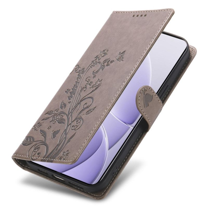 Folio Deksel Poco C71 Blomsterprint