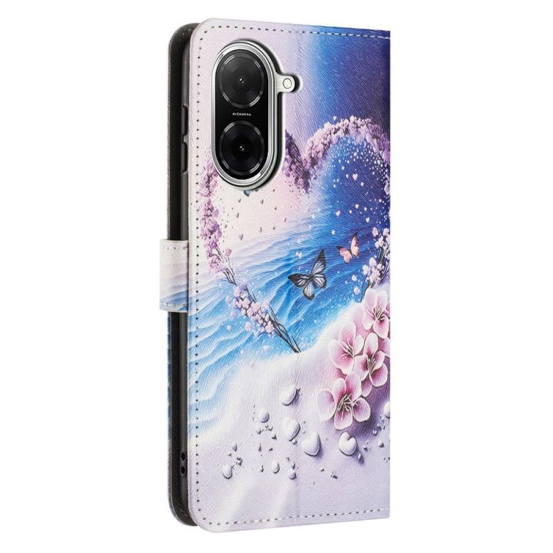 Folio Deksel Poco C71 Hjerte Beskyttelse Deksel