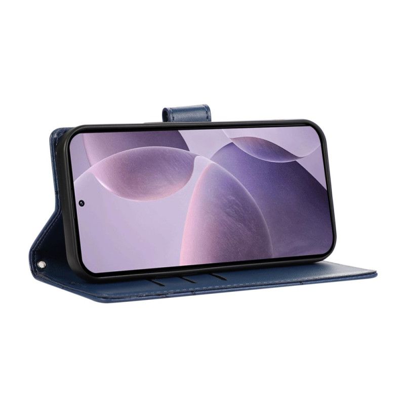 Folio Deksel Poco C71 Linjer Beskyttelse Deksel