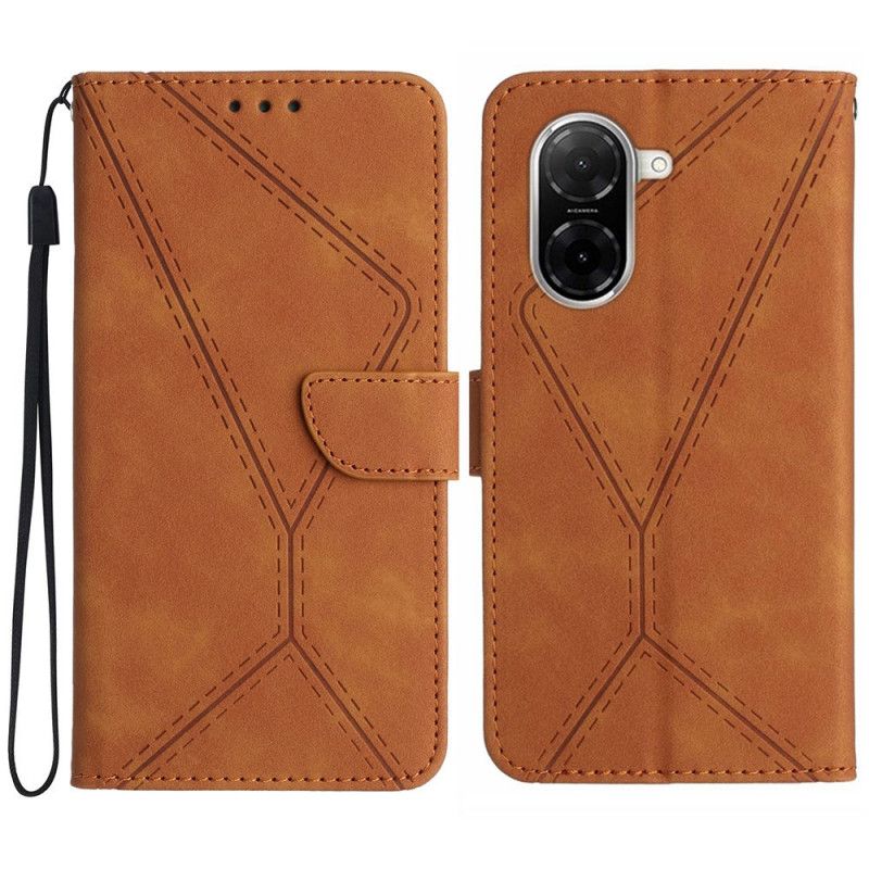 Folio Deksel Poco C71 Linjer Og Trekk