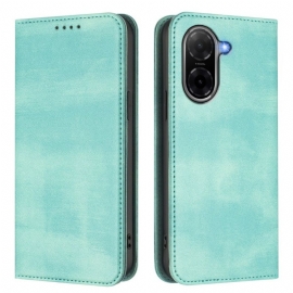 Folio Deksel Poco C71 Retro Design Rfid-beskyttelse