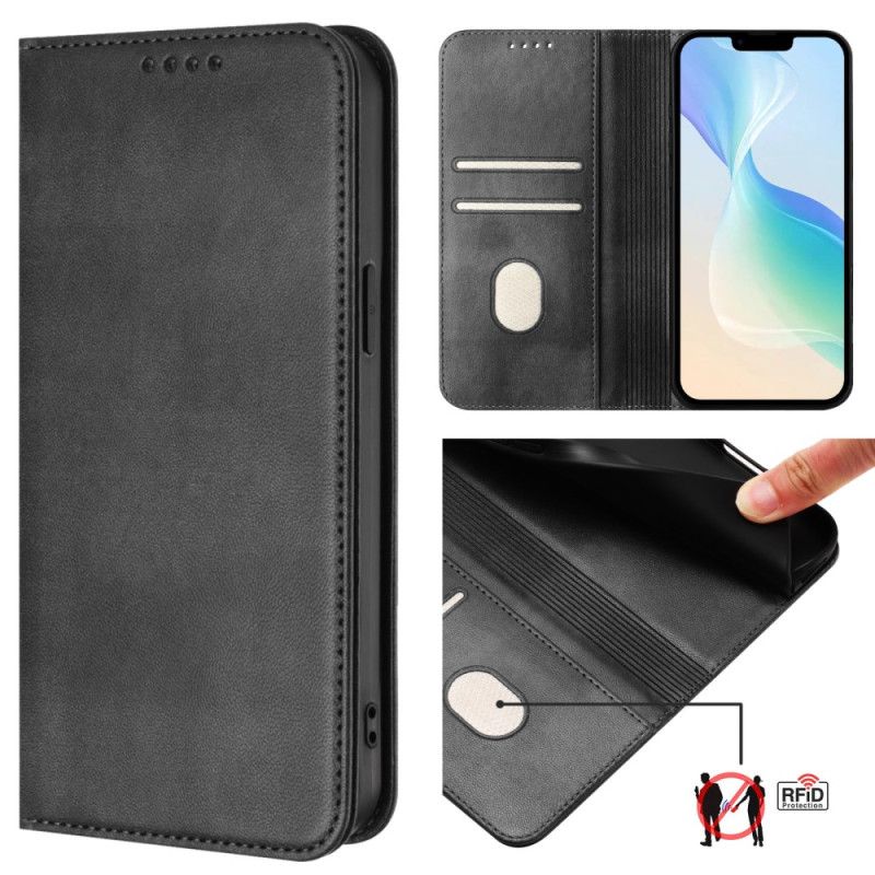 Folio Deksel Poco C71 Retro Design Rfid-beskyttelse