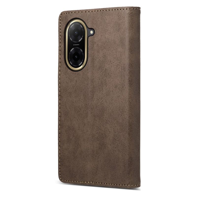 Folio Deksel Til Poco C71 Brunt Kunstskinn