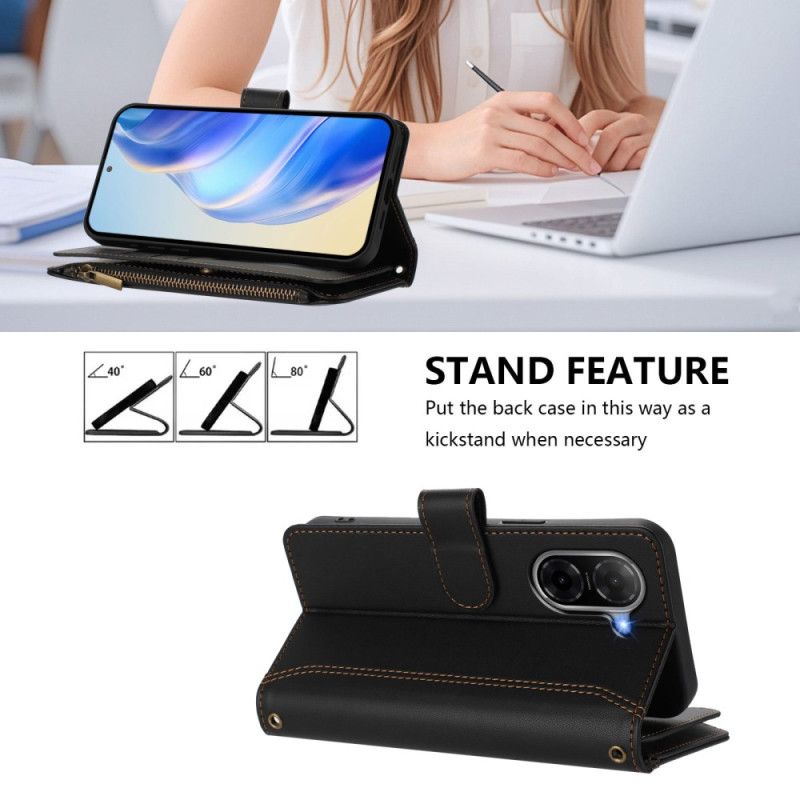 Folio Deksel Til Poco C71 Lommebok Med 9 Kortspor Og Snor