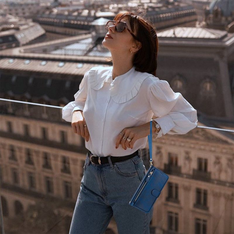 Folio Deksel Til Poco C71 Lommebok Med Stropp