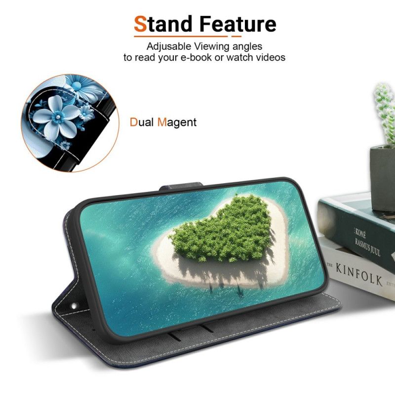 Folio Deksel Til Poco C71 Svart Orkide