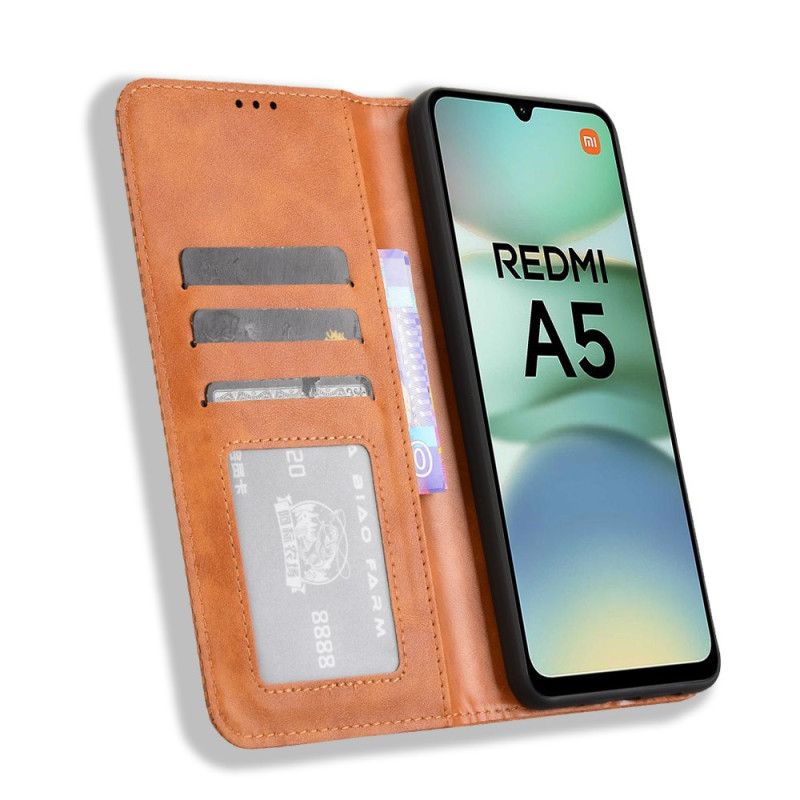 Folio Deksel Til Poco C71 Vintage Kant