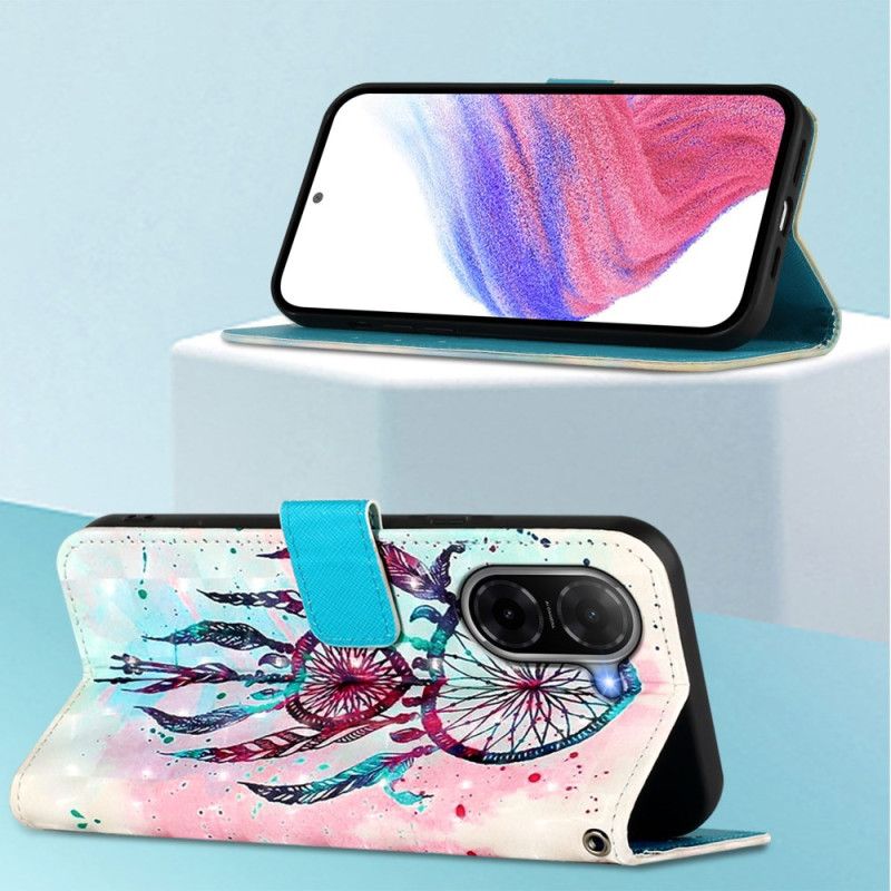 Lærdeksel Folio Deksel Poco C71 Mobildeksel Drømmefanger