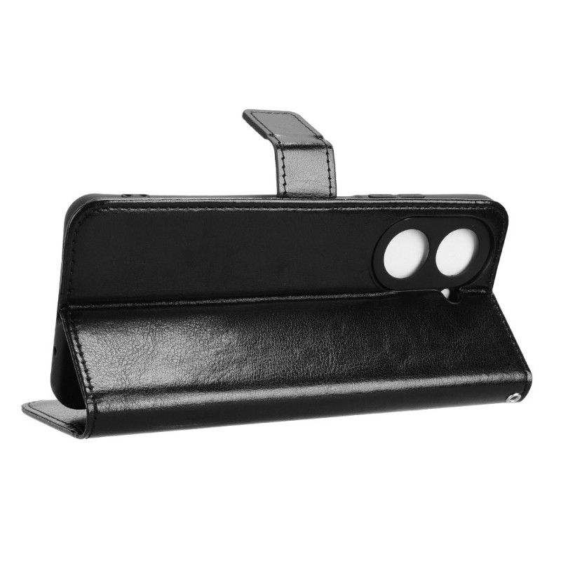 Lærdeksel Folio Deksel Poco C71 Mobildeksel Prangende Fuskelær