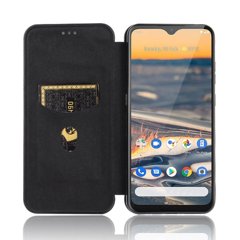 Folio Deksel Til Nokia 5.3 Karbonfibereffekt