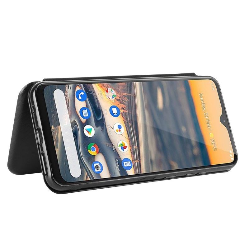 Folio Deksel Til Nokia 5.3 Karbonfibereffekt