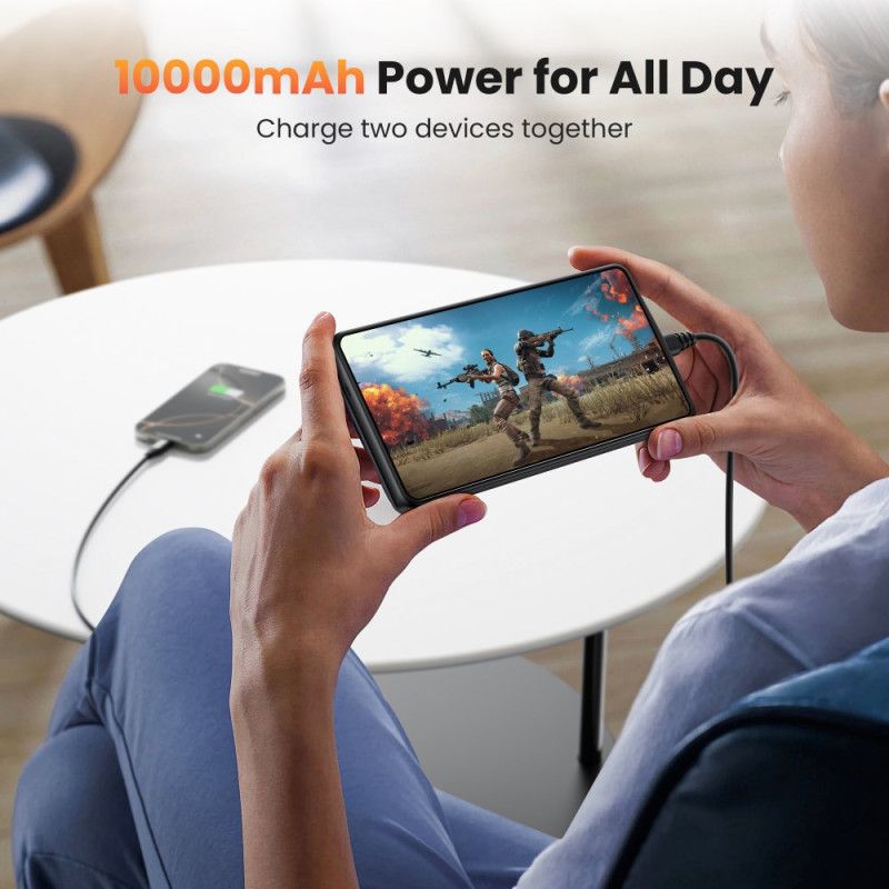 10000mah Eksternt Batterideksel For Samsung Galaxy S25 / S24 Med Magnetisk Feste