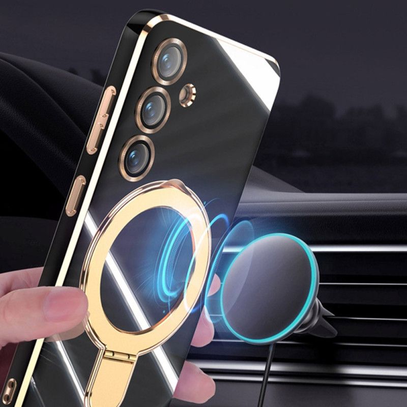 Deksel Samsung Galaxy S25 5g Mobildeksel Magsafe-kompatibelt Stativ