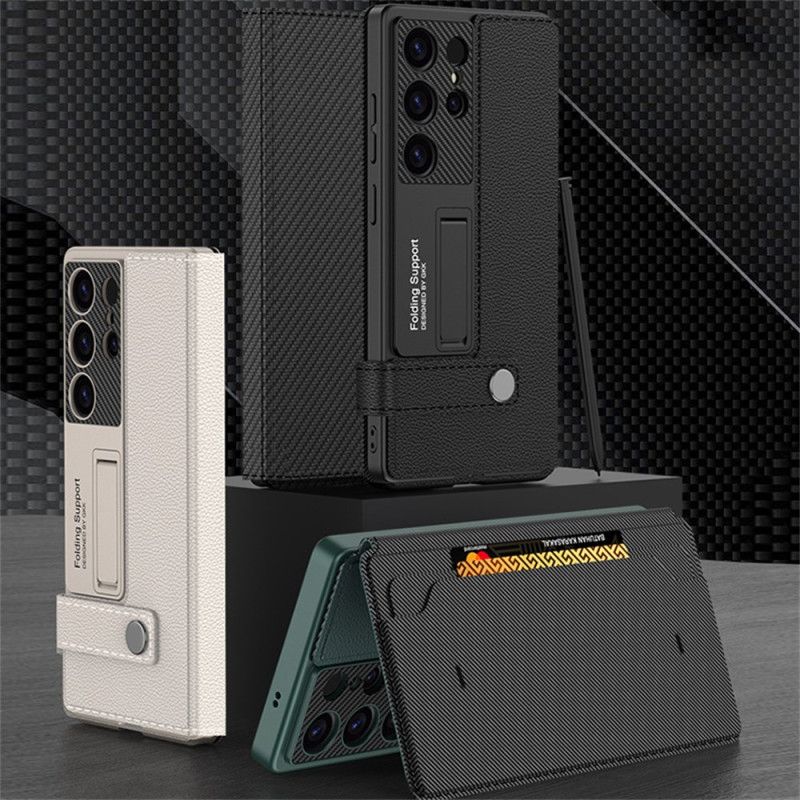 Deksel Samsung Galaxy S25 5g Premium Kortholder Og Stativ