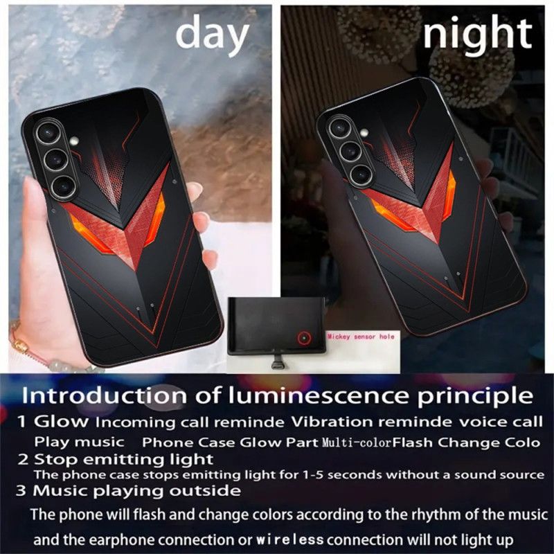 Deksel Samsung Galaxy S25 5g Rhythmic Lighting-serien Beskyttelse Deksel