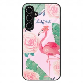 Deksel Til Samsung Galaxy S25 5g Flamingo Herdet Glass