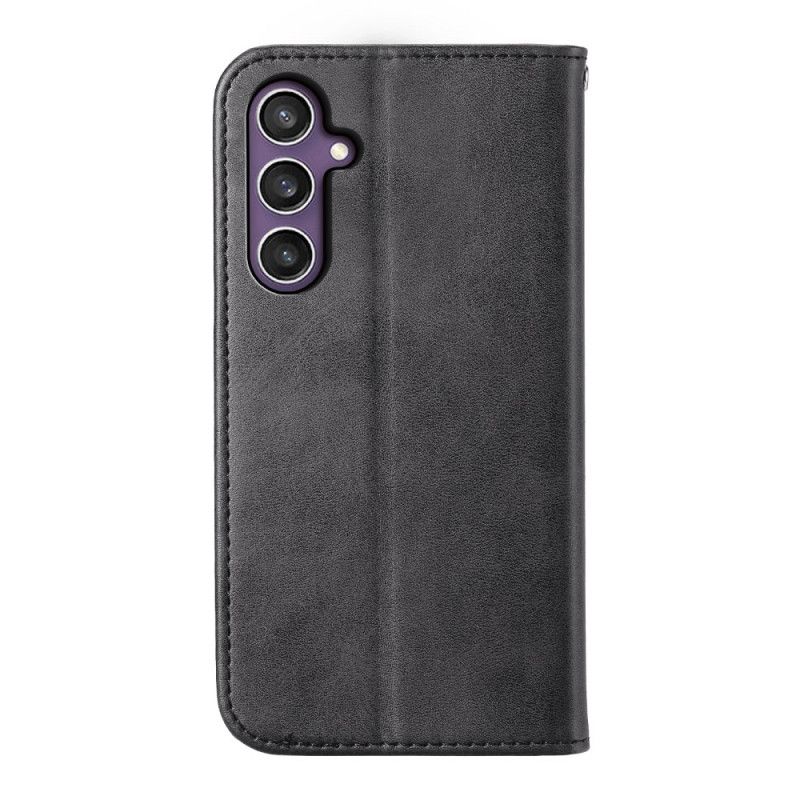 Folio Deksel Lær Samsung Galaxy S25 5g Mobildeksel Kalveskinnstekstur