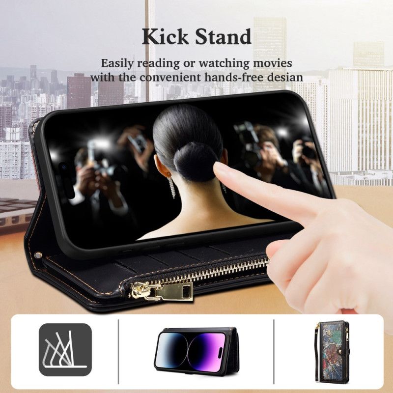 Folio Deksel Samsung Galaxy S25 5g Eseble Beskyttelse Deksel