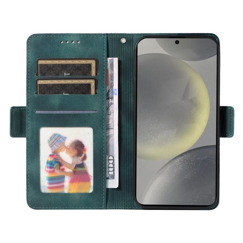 Folio Deksel Samsung Galaxy S25 5g Grafisk Kant Beskyttelse Deksel