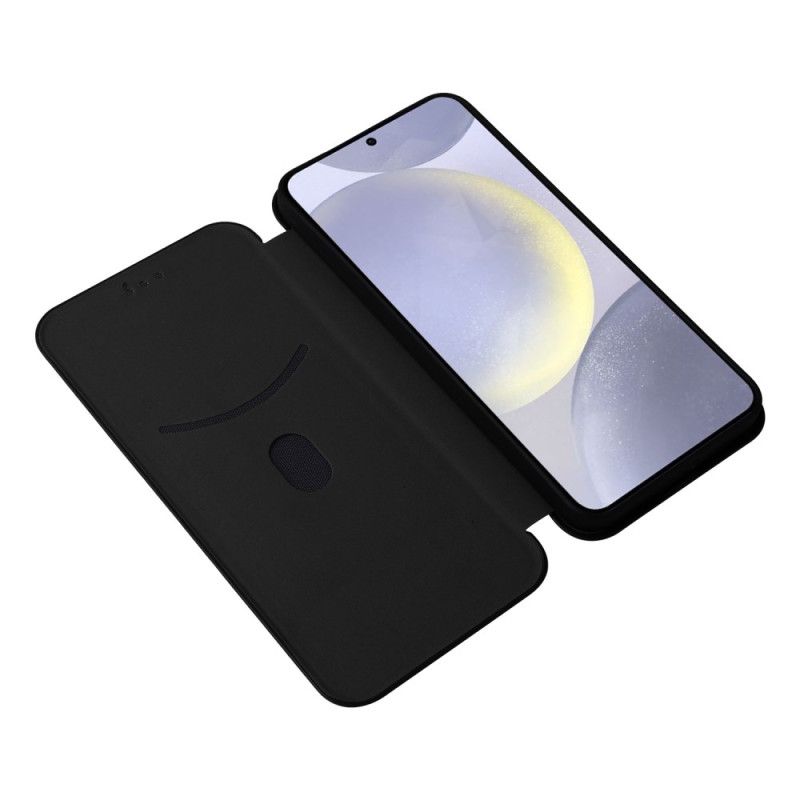 Folio Deksel Samsung Galaxy S25 5g Karbonfiber Beskyttelse Deksel
