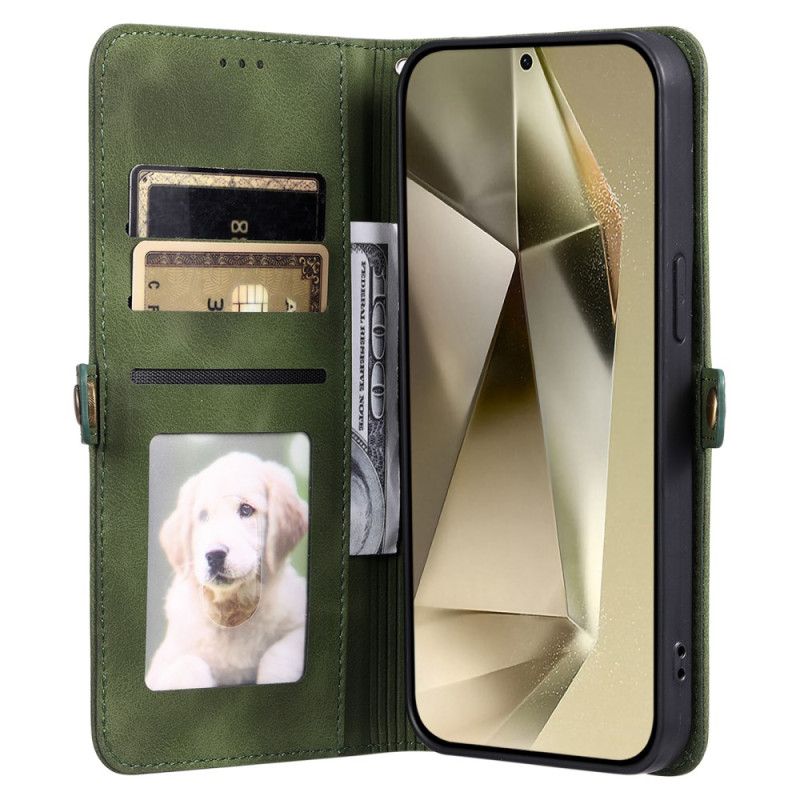 Folio Deksel Samsung Galaxy S25 5g Mandala Semsket Skinneffekt