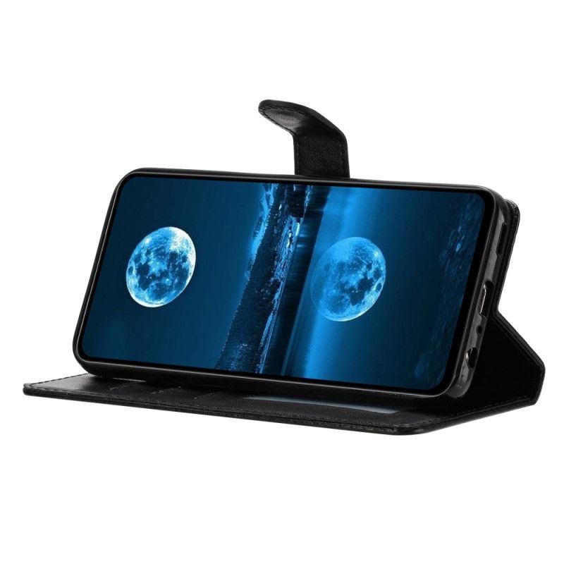 Folio Deksel Til Samsung Galaxy S25 5g Ensfarget Kunstskinn