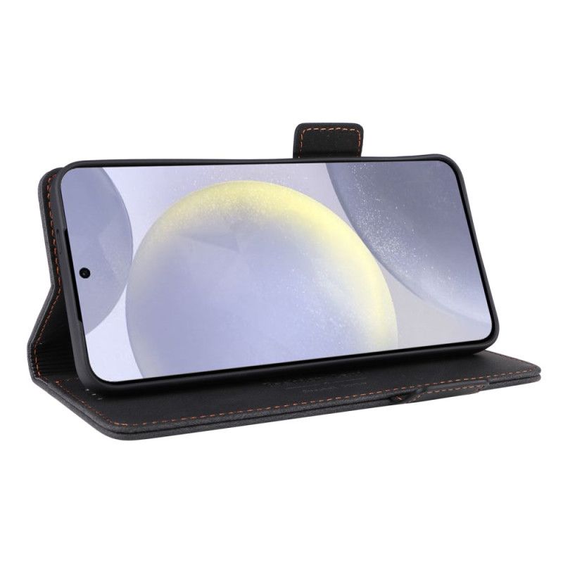 Folio Deksel Til Samsung Galaxy S25 5g Retro Semsket Skinneffekt