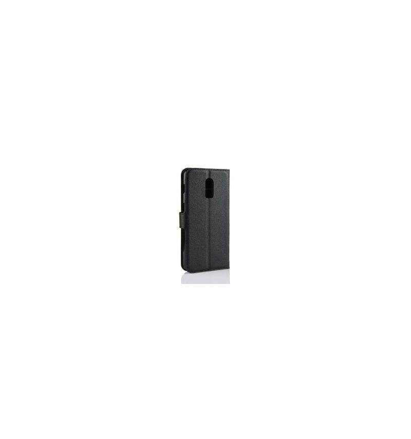 Lærdeksel Til OnePlus 6T Originalitet Stil Skinnkortholder