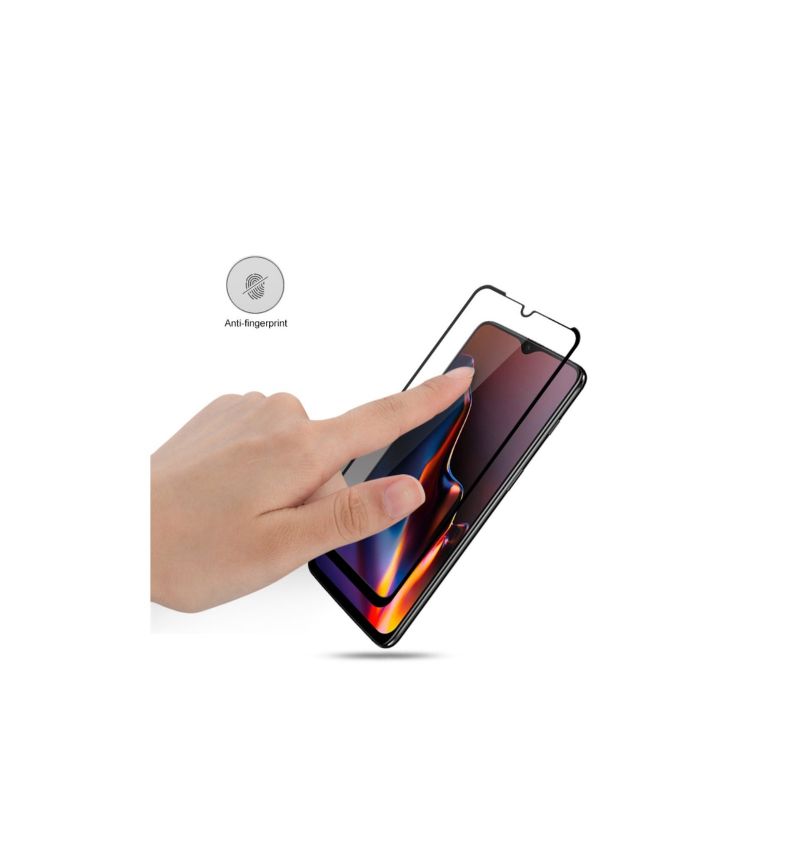 Oneplus 6T Skjermbeskytter I Herdet Glass I Full Størrelse - Svart