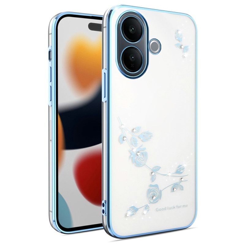 Deksel Vivo V60 Lite Rhinestones Og Evige Blomster Beskyttelse Deksel