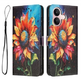 Folio Deksel Vivo V60 Lite Solsikke Beskyttelse Deksel