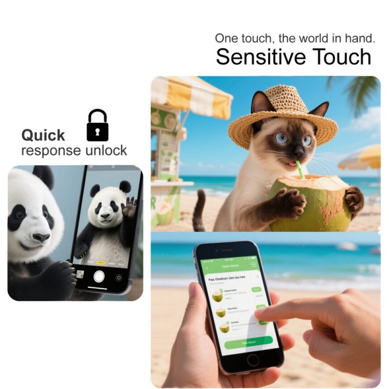 Skjermbeskytter I Glass For Vivo V60 Lite (fingeravtrykkslåsing)