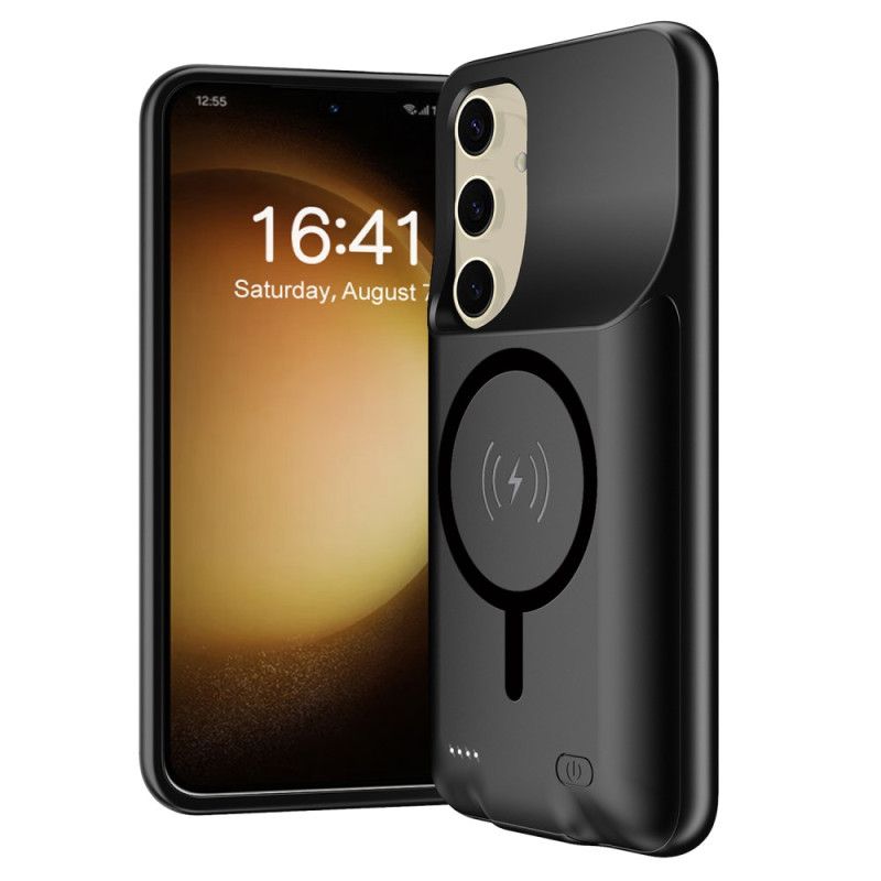 10000mah Batterideksel Til Samsung Galaxy S25 Plus Med Ekstern Lader Og Magnetisk Feste