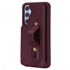 Deksel Samsung Galaxy S25 Plus 5g Kortholder Og Stropp