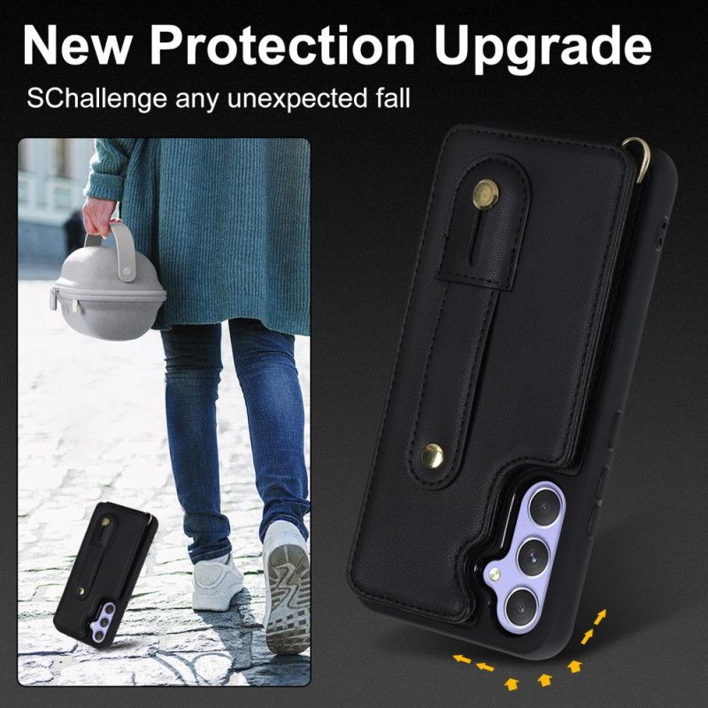 Deksel Samsung Galaxy S25 Plus 5g Kortholder Og Stropp