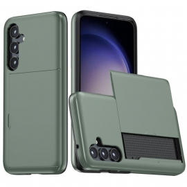 Deksel Samsung Galaxy S25 Plus 5g Mobildeksel Integrert Kortholder Med Metalleffekt