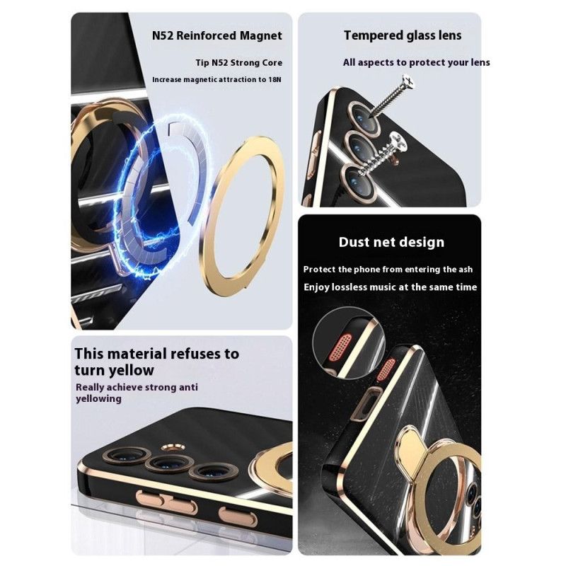 Deksel Samsung Galaxy S25 Plus 5g Mobildeksel Magsafe-kompatibelt Feste