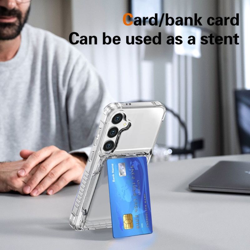 Deksel Til Samsung Galaxy S25 Plus 5g Gjennomsiktig Kortholder